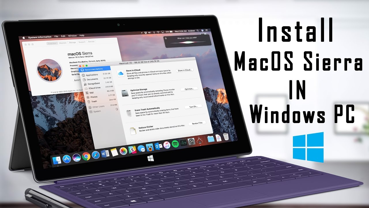 How to install macos on windows